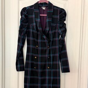 VENUS Multicolor Plaid Blazer Dress